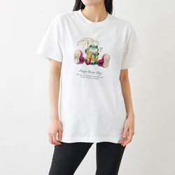 Happy Rainy Day Tシャツ ホワイト 1枚目の画像