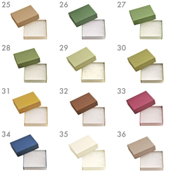 フルオーダー【 名入れ箔押し 】36色のギフトボックス M（綿・薄紙）50個　 92×72×28mm　受注制作 9枚目の画像