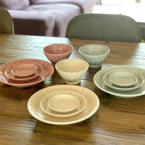 小皿 3枚セット】和食器 小皿 10cm フルート 3color 日本製