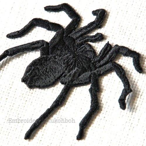 タランチュラ大 刺繍ワッペン 蜘蛛 昆虫 虫 ワッペン・アップリケ