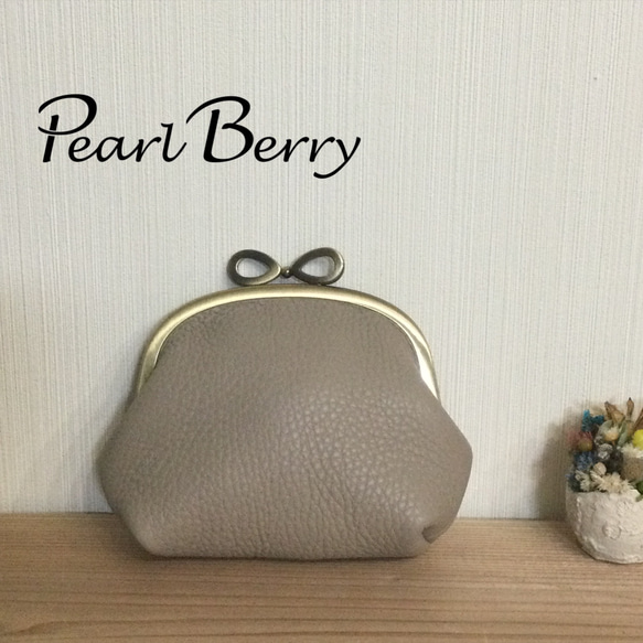 リボンが可愛い♡がま口ポーチお財布　(受注生産) 7枚目の画像