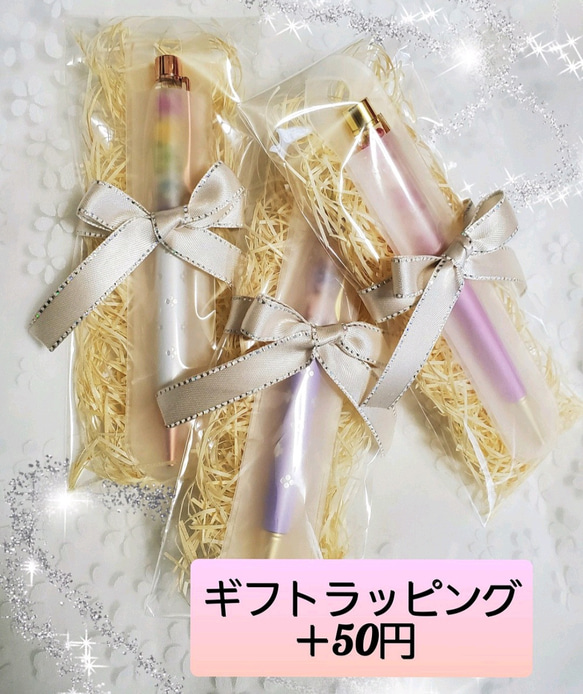 ✿送料無料✿ハーバリウムボールペン 花材たっぷり❁❀✿✾パステルパープル 紫  大人可愛い☆ プレゼント 贈り物に 3枚目の画像