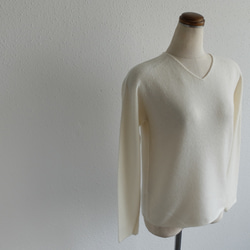 【再入荷】enrica cashmere knit 063 / offwhite 2枚目の画像