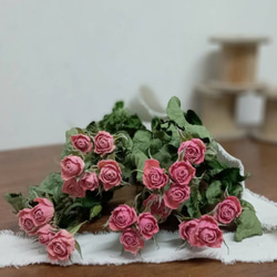 ドライフラワー スタンダードバラ ダークレッド サムライ7本set その他