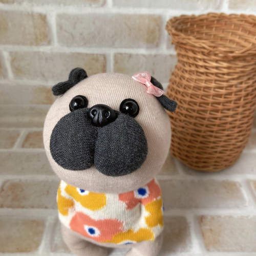 ☆オーダーメイド☆ ぽっけに手 パグ ぬいぐるみ ぬいぐるみ