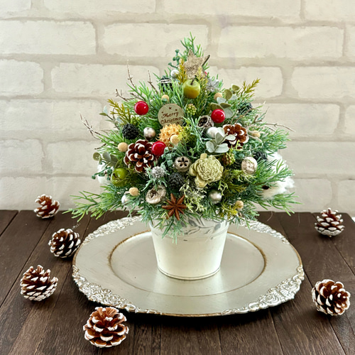 クリスマスツリー、ノエルの森、北欧、アレンジメント、造花
