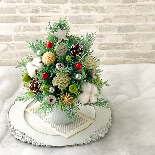 クリスマス  アレンジメント クリスマスアレンジメント（生花） - つちかべ花店