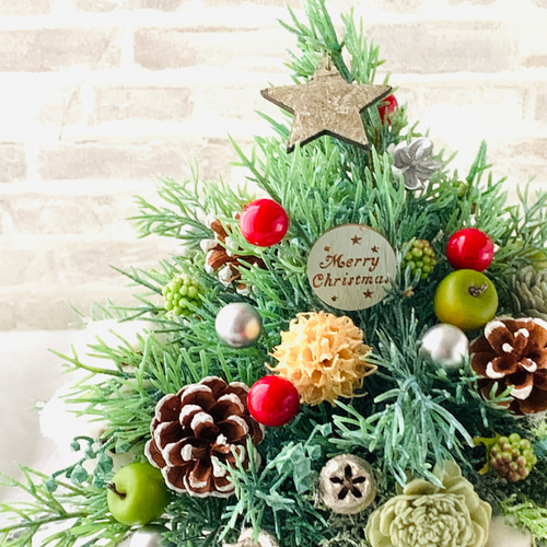 2024 green×whiteのクリスマスアレンジメント③ 2024 green×whiteのクリスマスアレンジメント③