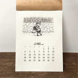 学校猫の卓上カレンダー☆2026 2枚目の画像