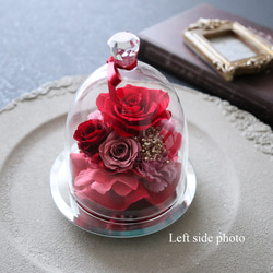 アンティークレッドの大人っぽいガラスドーム｜母の日・誕生日・還暦祝い・退職祝い等　pre.022 7枚目の画像