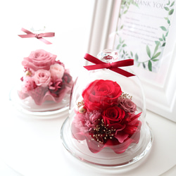 アンティークレッドの大人っぽいガラスドーム｜母の日・誕生日・還暦祝い・退職祝い等　pre.022 9枚目の画像