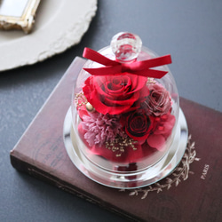 アンティークレッドの大人っぽいガラスドーム｜母の日・誕生日・還暦祝い・退職祝い等　pre.022 13枚目の画像