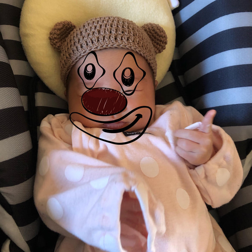 くま耳帽子✩オーガニックコットン 帽子(ベビー・キッズ) Ranfarin  