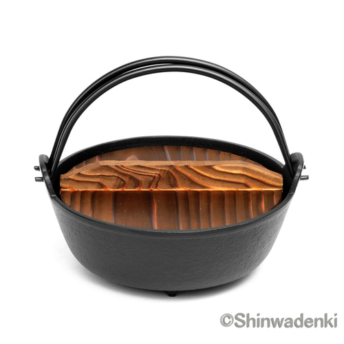 お取り寄せ】南部鉄器 鉄鍋 ふる里鍋深型16cm 日本製 ガス対応