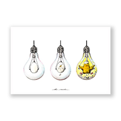 お好みのイラストカード（キャンバス加工）3枚セット【97.Light up