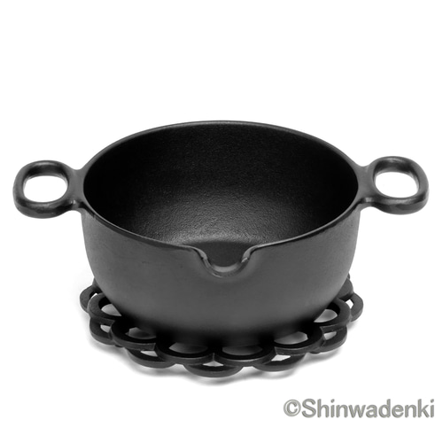 南部鉄器 鉄鍋 天ぷら鍋 揚げ物鍋17cm 日本製 ガス・IH対応 南部鉄器 鉄鍋 天ぷら鍋 揚げ物鍋17cm 日本製 ガス・IH対応