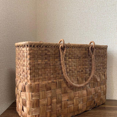 山葡萄 山葡萄かごバッグ 手作り 山葡萄籠バッグ 市松編み 内布 山葡萄 山葡萄かごバッグ 手作り 山葡萄籠バッグ 市松編み 内布