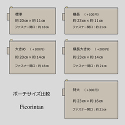 ポーチ　花柄シャモニー　ラミネート　ポケット選択可　マスクポーチ【受注製作】 9枚目の画像