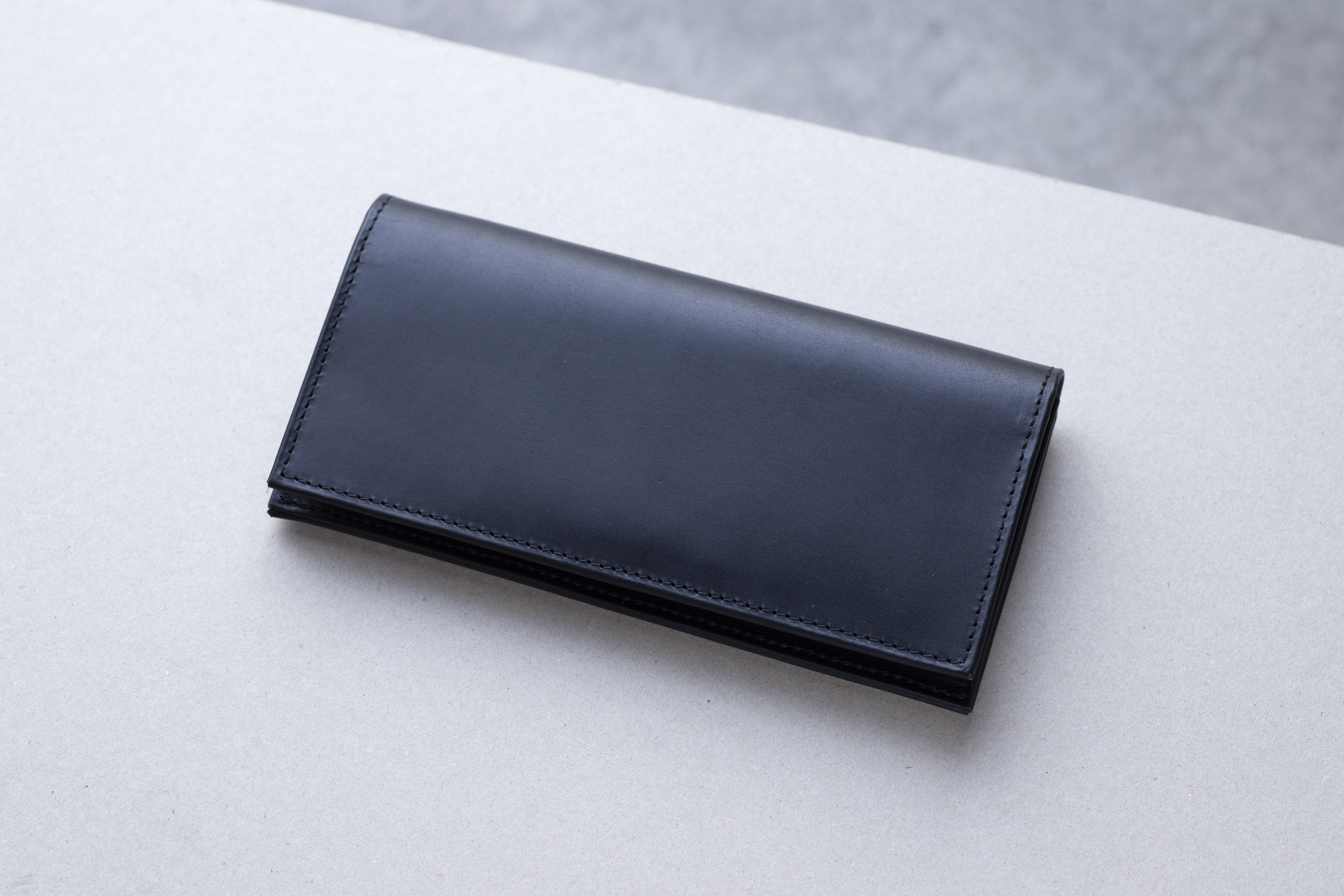 ロングウォレット　ブラック　本革　アラバスタレザー　メンズ　長財布　薄い　スタンダード　春財布　aw-12hn 12,848円