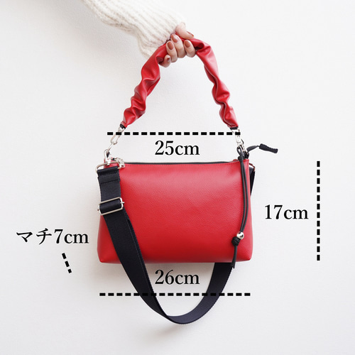 福袋2点セット販売！ギャザーハンドル 2way ハンドバッグ