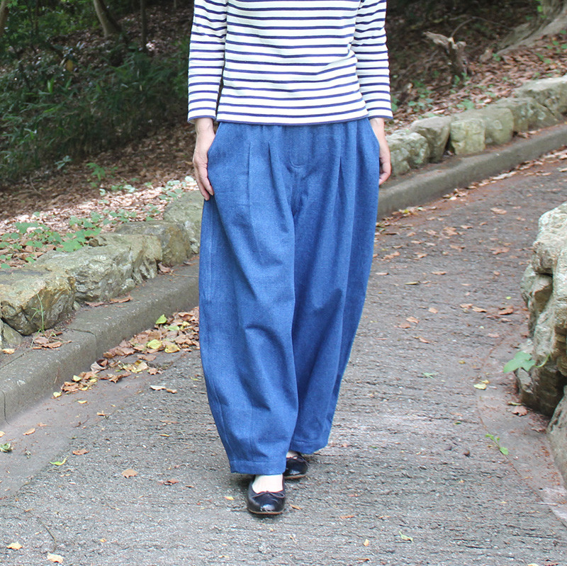 ◉オールシーズン使える◉ビッグシルエットパンツ　デニム