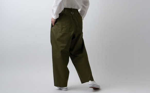 【再入荷】木間服装製作 / pants kahki / unisex 1size 5枚目の画像