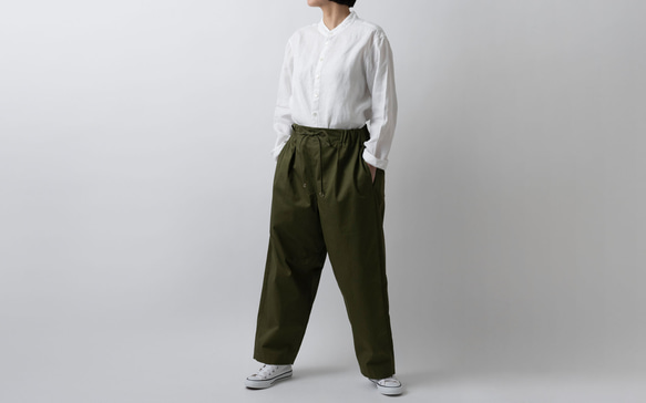 木間服装製作 / pants cotton beige / unisex 1size 5枚目の画像