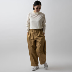 木間服装製作 / pants cotton beige / unisex 1size 2枚目の画像