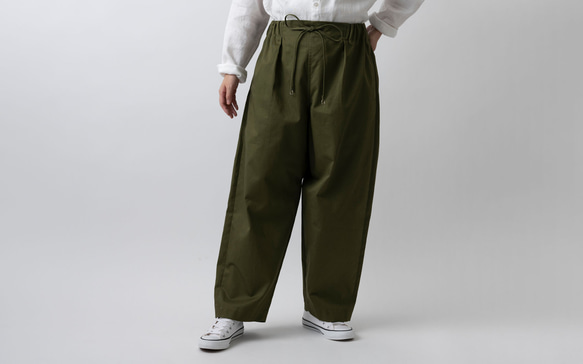 木間服装製作 / pants cotton beige / unisex 1size 6枚目の画像