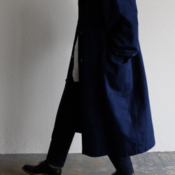 【再入荷】木間服装製作 / coat 帆布 ネイビー / unisex 1size 3枚目の画像