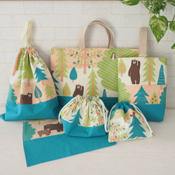 6点セット】森のくまさんレッスンバッグ 入園・入学グッズ レッスン