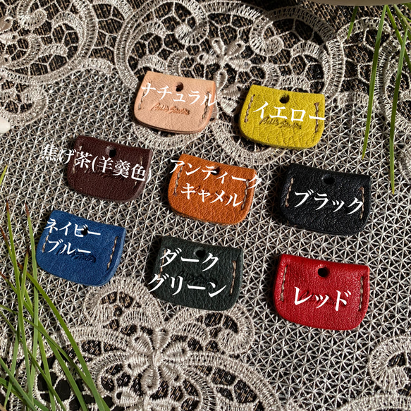 【革工房BELL'S】★ジビエレザー★鍵をおしゃれに防犯・静電気も防止♪鹿革キーカバー 2枚目の画像