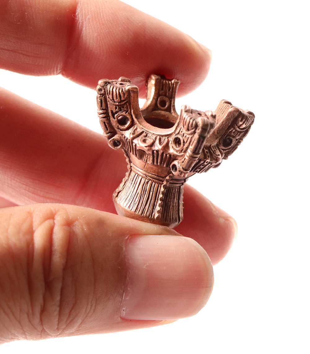 縄文土器オブジェ（四単位把手算盤玉底土器/ 659-358）