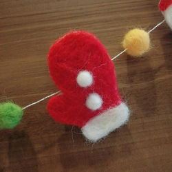【新作】クリスマス　飾り付け　バースデーガーランド　Christmas　ガーランド　羊毛フェルト　クリスマス飾り 7枚目の画像