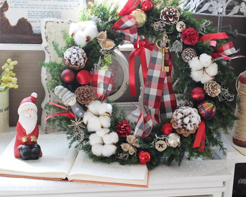 No168 おっきいリボンが超カワイイ❤︎クリスマスリース 2024 No168 おっきいリボンが超カワイイ❤︎クリスマスリース 2024