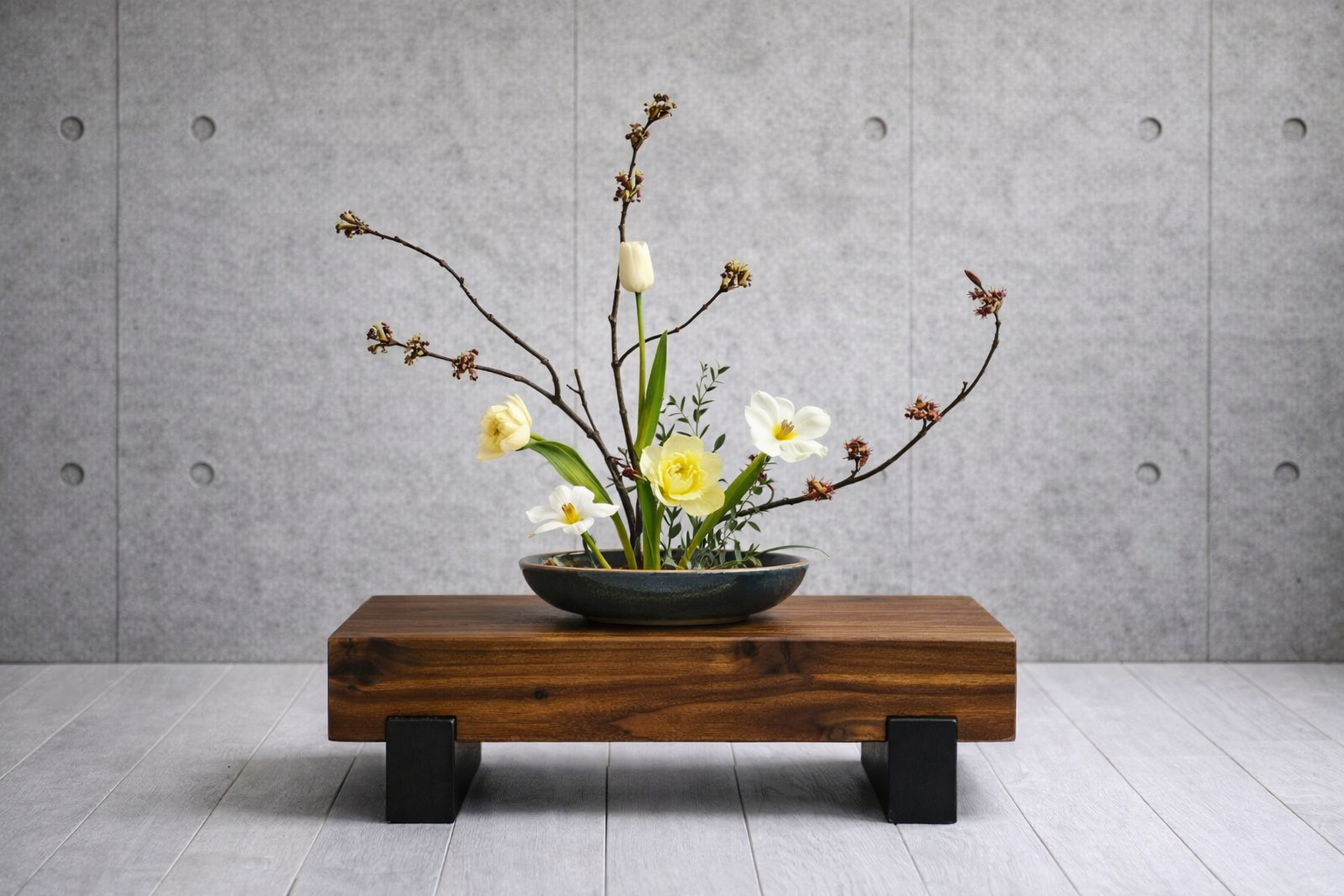 木工芸品 花台 飾り台 無垢材の花台・飾り台・ミニ仏壇 祭壇｜アンティークブラウン｜50cm