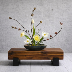 無垢材の木製飾り台・花台｜幅50cm｜置き台・踏み台オーダー対応
