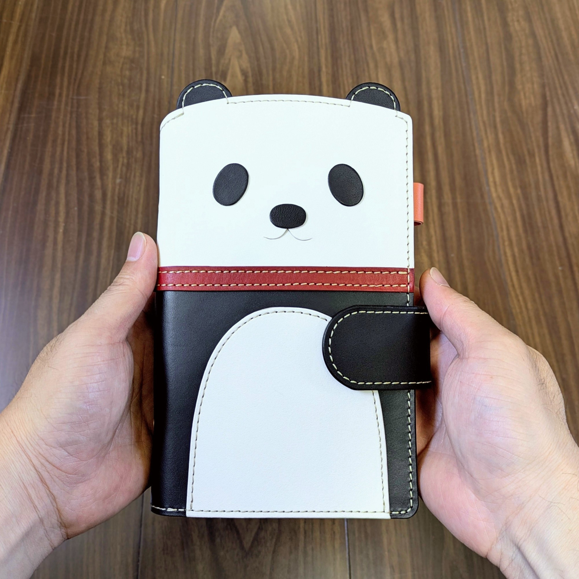 パンダのシステム手帳＊ダイアリー＊６穴 バインダー (ミニ or バイブル or Ａ５)