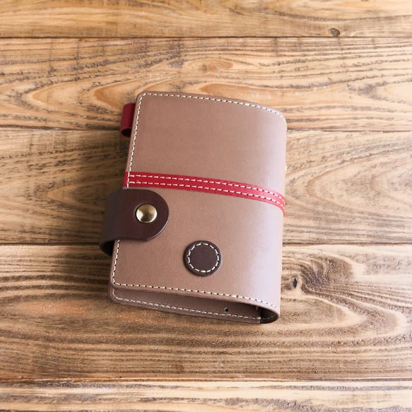 熊さんのシステム手帳＊ダイアリー＊６穴 バインダー (ミニ or バイブル or Ａ５) or ＜制作 5cm 耳を含む長さ ミニ バイブル 向かって右 向かって左