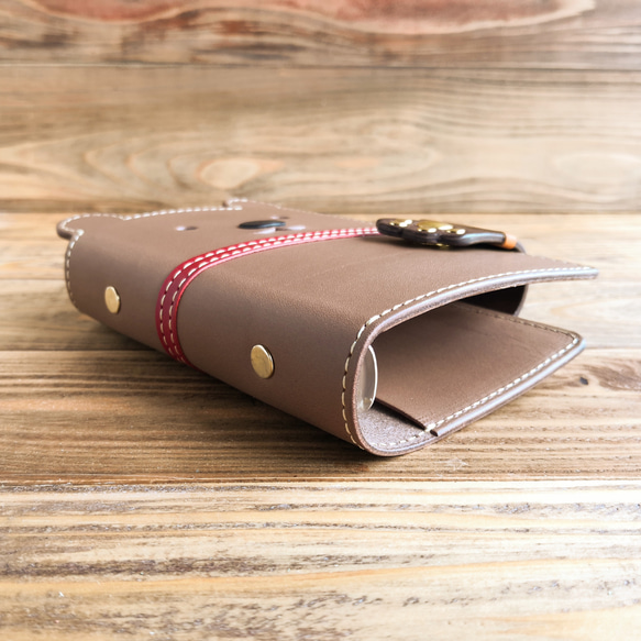 熊さんのシステム手帳＊ダイアリー＊６穴 バインダー (ミニ or バイブル or Ａ５) or ＜制作 5cm 耳を含む長さ ミニ バイブル 向かって右 向かって左