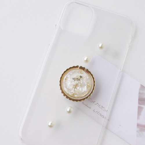 かすみ草bluemixスマホリング