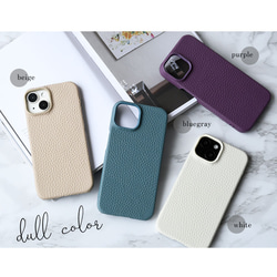 スマホケース  本革 全12色 国産シュリンクレザー ほぼ全機種対応 背面ケース 革貼り リアケース 8枚目の画像