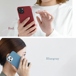 スマホケース  本革 全12色 国産シュリンクレザー ほぼ全機種対応 背面ケース 革貼り リアケース 13枚目の画像