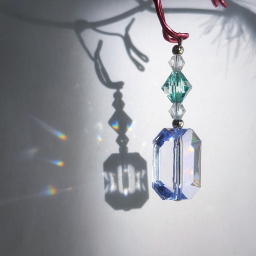 カワセミ サンキャッチャー 青い鳥 翡翠 ワイヤー 鳥モビール