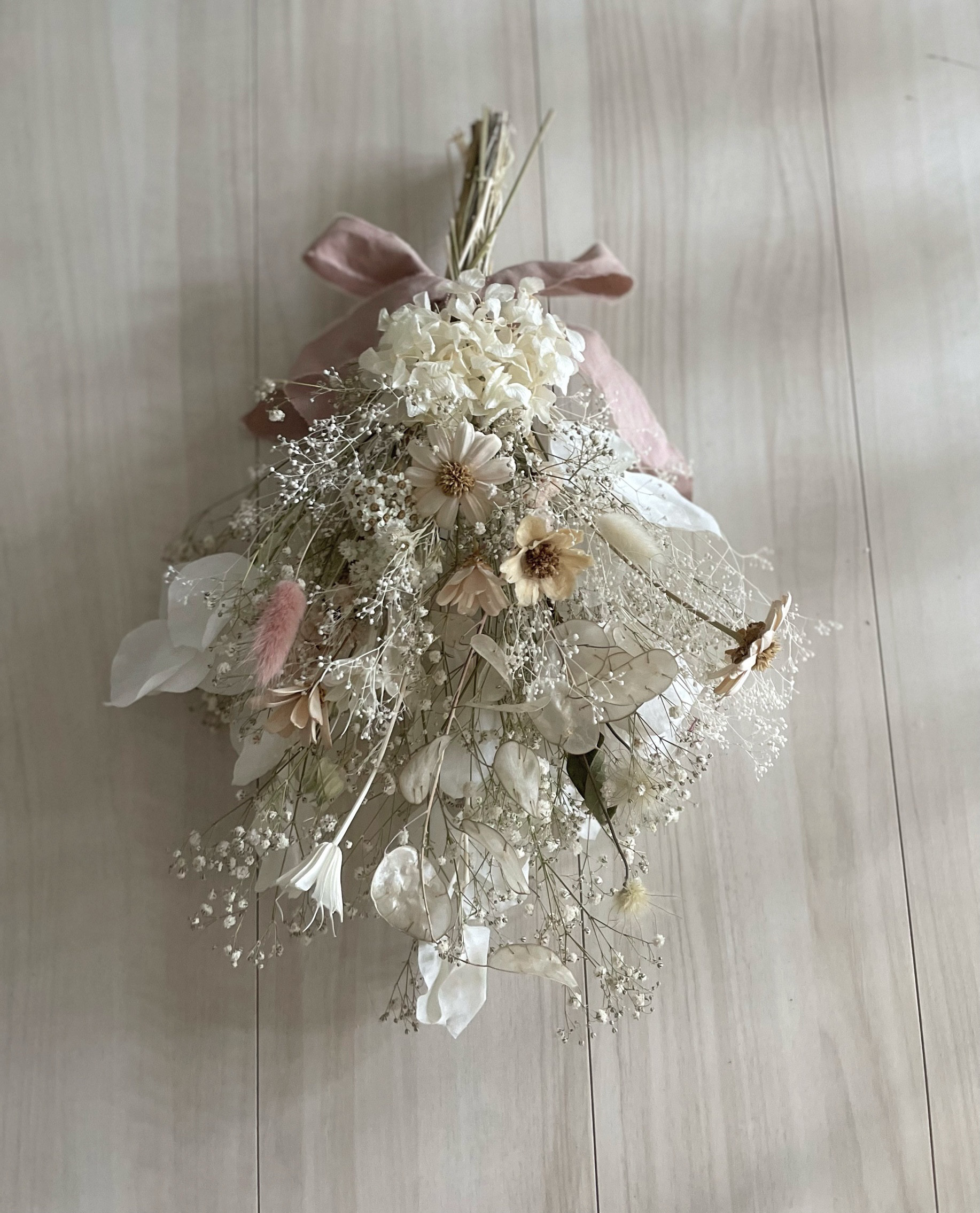 flower bouquet : " Joie " swag  フラワー スワッグ  ドライフラワーブーケ