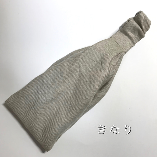 ヘアバンドタイプの三角巾（フレンチリネン）大人用 子ども用 ヘア 