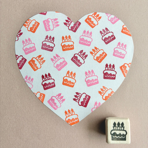 誕生日・記念日・ケーキ＊小さな消しゴムはんこ＊習い事・部活