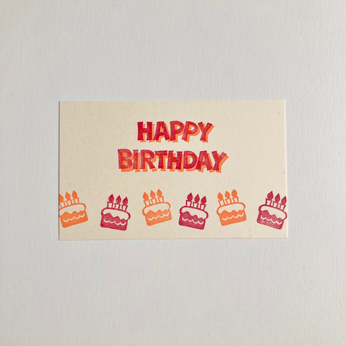 誕生日・記念日・ケーキ＊小さな消しゴムはんこ＊習い事・部活
