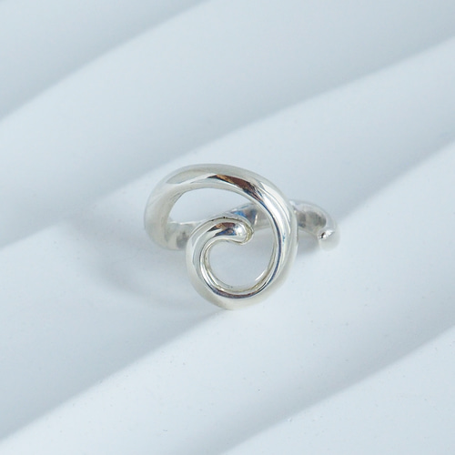 OCTi シルバー925 渦巻き模様 リング ウェーブうずまきデザインの