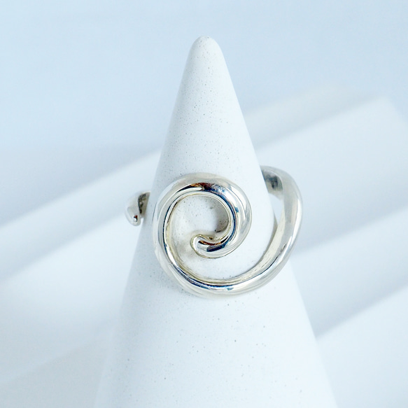 シルバー オープンリング スワール silver925 指輪・リング Atelier
